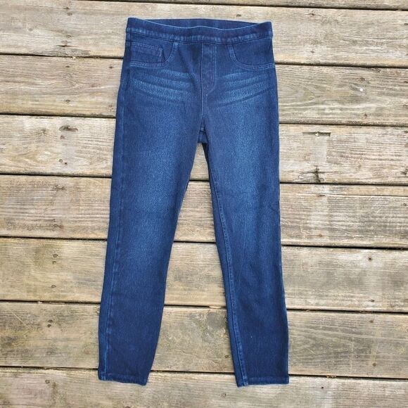 SPANX Jean-ish Leggings Blue Jean Style Skinny Jeans Jeggings Sample Size Medium - Picture 2 of 8